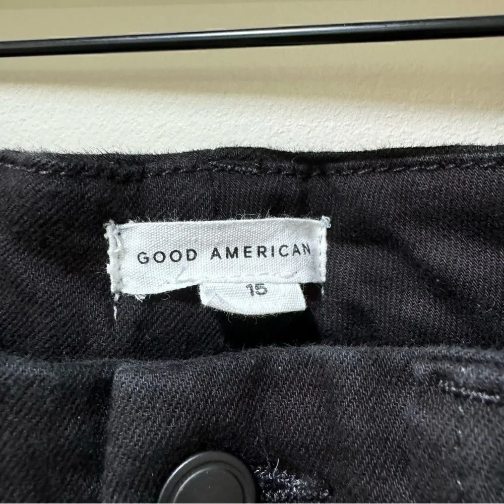 Good American Good Legs Straight Never Fade Jeans Plus Size sz 15